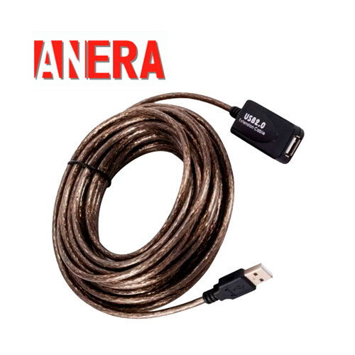 Cable de Extencion ANERA USB 10 Mts. Macho a Hembra