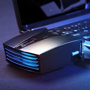 Base de Ventilación ALTEK para Laptop  Ajustable 5 Fans 15.6"