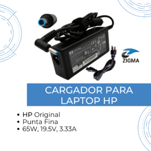 Cargador para Laptop HP 19.5V 3.33A 65W Punta Azul Generico
