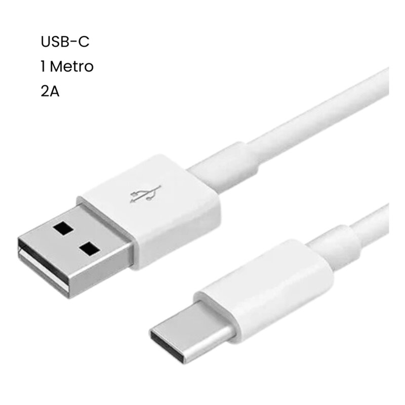 Cable USB Tipo C  1 Metro Blanco