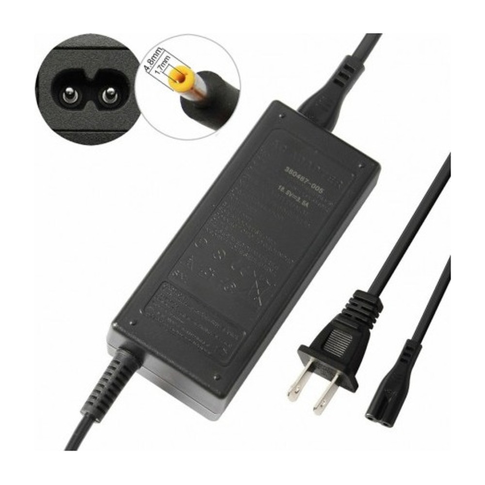 Cargador para Laptop HP punta amarilla  18.5V