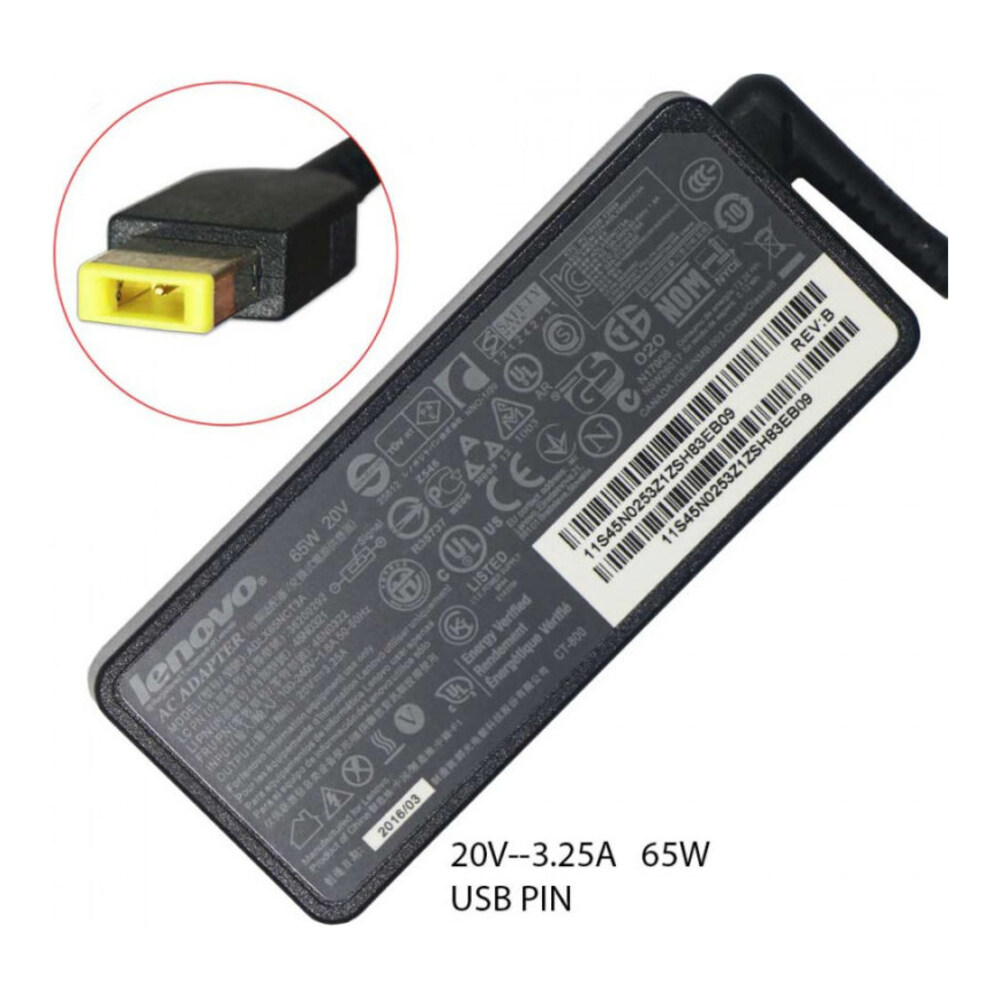 Cargador para Laptop LENOVO Yoga 20V 3.25A
