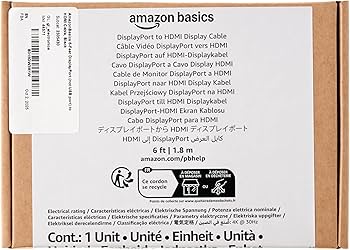 Cable Display Port a Display Port 2 Mts