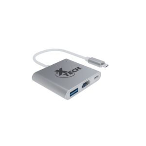 Adaptador XTECH XTC565 3 en 1 USB Type-C multiport adapter HDMI USB 3.0