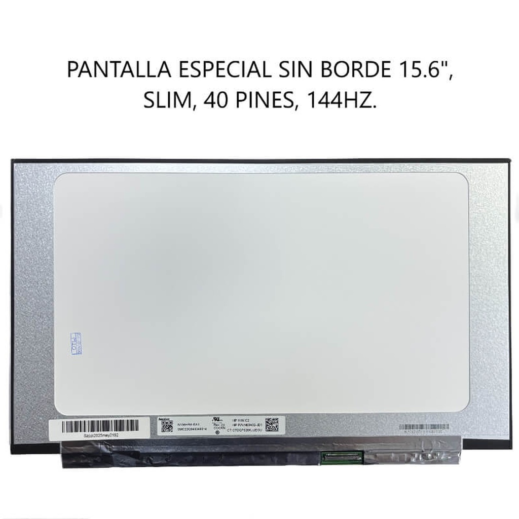 Pantalla Especial para Laptop sin borde 15.6 Slim 40 pines 1920*1080 144Hz