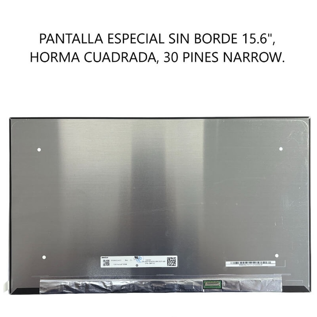 Pantalla sin borde para Portatil 15.6" Led Slim 30 pines