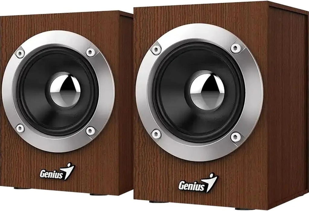Parlante GENIUS SP-HF280 Madera 6W Control de volumen alimentacion USB Wooden