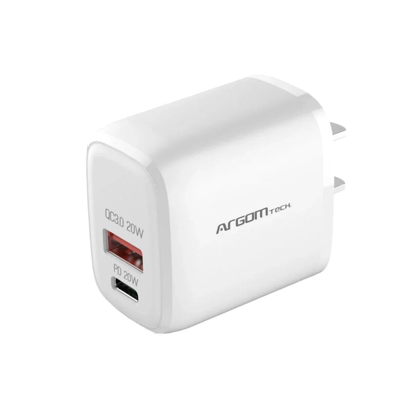 Cargador de Pared ARGOM 38W PRO PD Type-C USB ARG-AC-0122BK Black