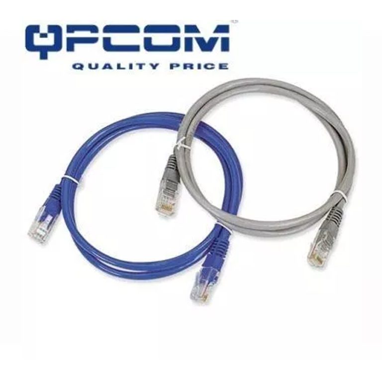 Patch Cord QPCOM QP-60240A CAT.6  2 metros Azul