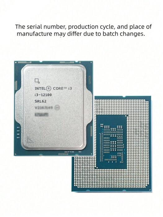 Procesador INTEL Core I3-12100 12Gen. 3.30-4.30 Ghz  LGA 1700