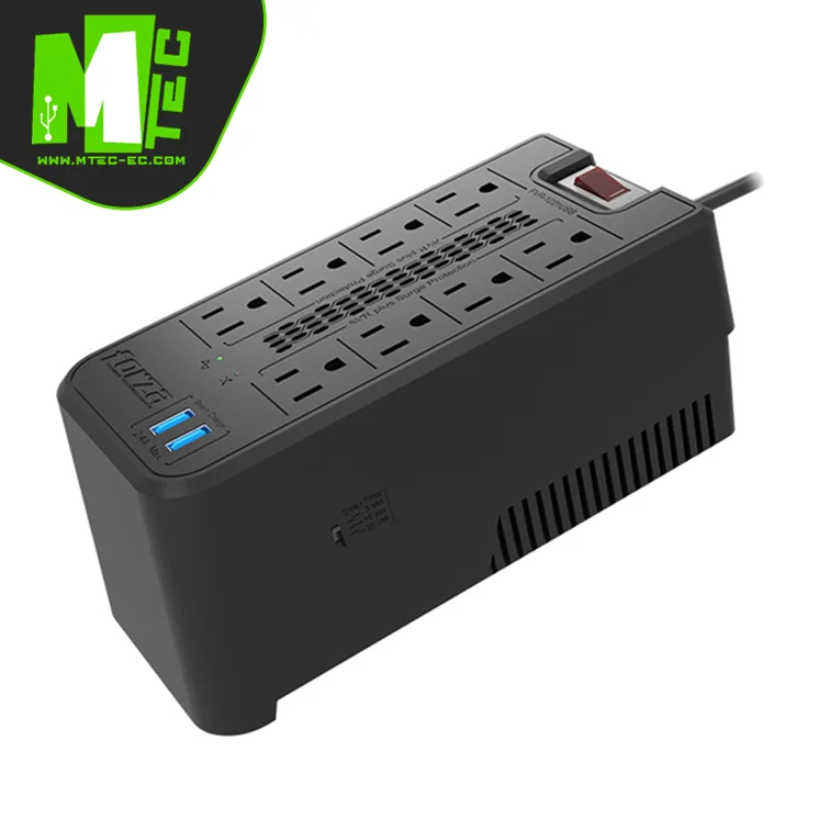 Regulador de Voltaje FORZA FVR-1221USB 1200VA/600W 120V 8NEM A 2USB