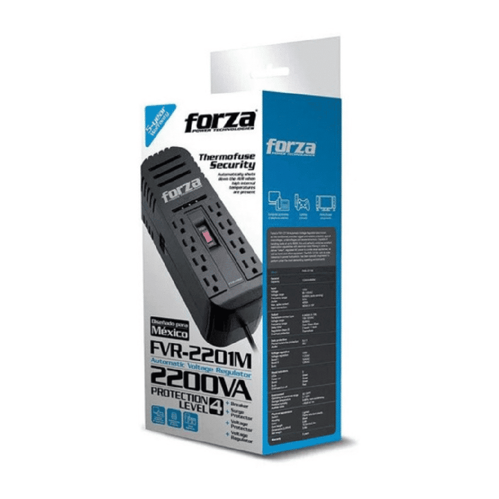 Regulador de Voltaje FORZA FVR-2201 2200VA