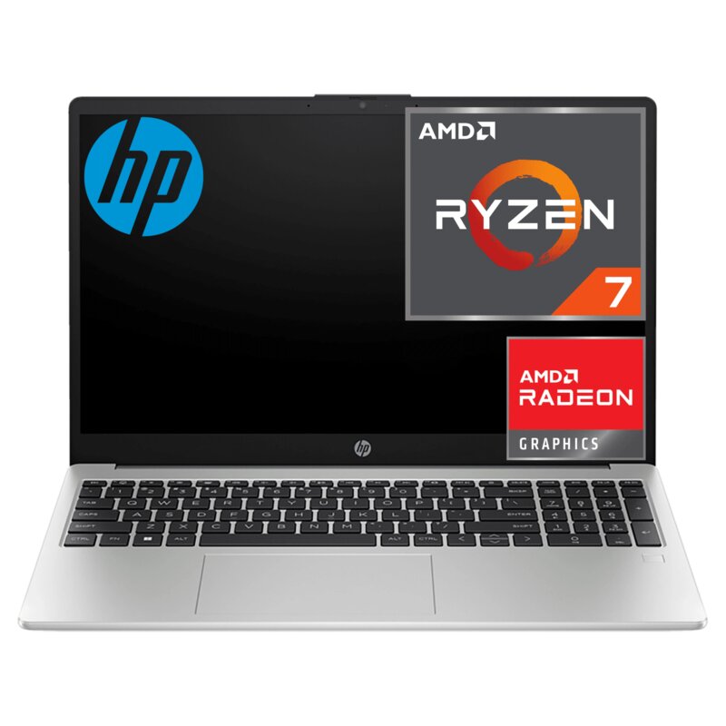 Computadora Portatil HP 255 G10 Ryzen 7 7730 16GB SSD 512GB 15.6" Gris