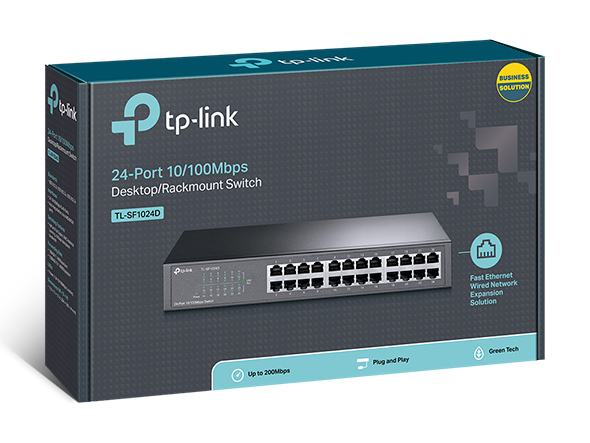 Switch DE TL24 SF1024D TP LINK 10/100/1000MBPS 24 Puertos RACKJMOUNT