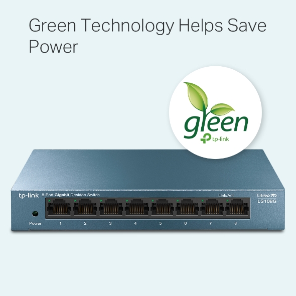 Switch Gigabit TP-LINK LS108G 8 Puertos 10/100/1000Mbps