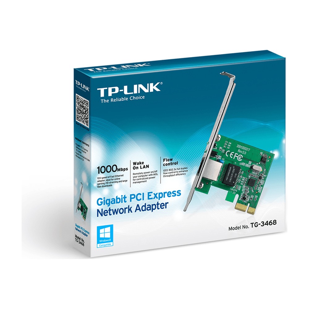 Tarjeta de Red TP-LINK TG-3468 PCIe x1 Gigabit 10-100-1000