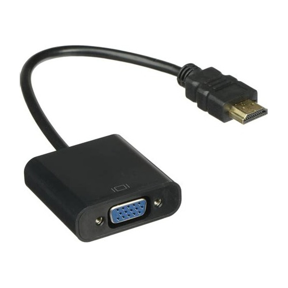 Convertidor MANHATTAN VGA a HDMI Negro