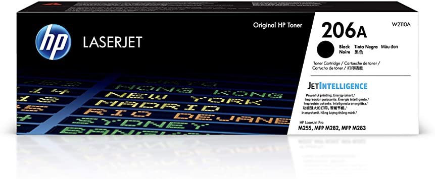 Toner HP 206A W2110A M255 MFP M282 MFP M283 Black