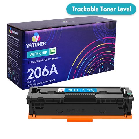 Toner HP 206A W2111A M255 MFP M282 MFP M283 Cyan