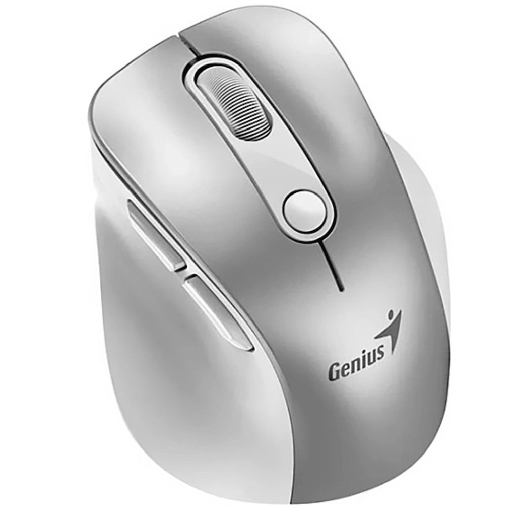 Mouse Genius Ergonomico Silent 9000s Pro Wireless Bluetooth Recargable Ergo Wood