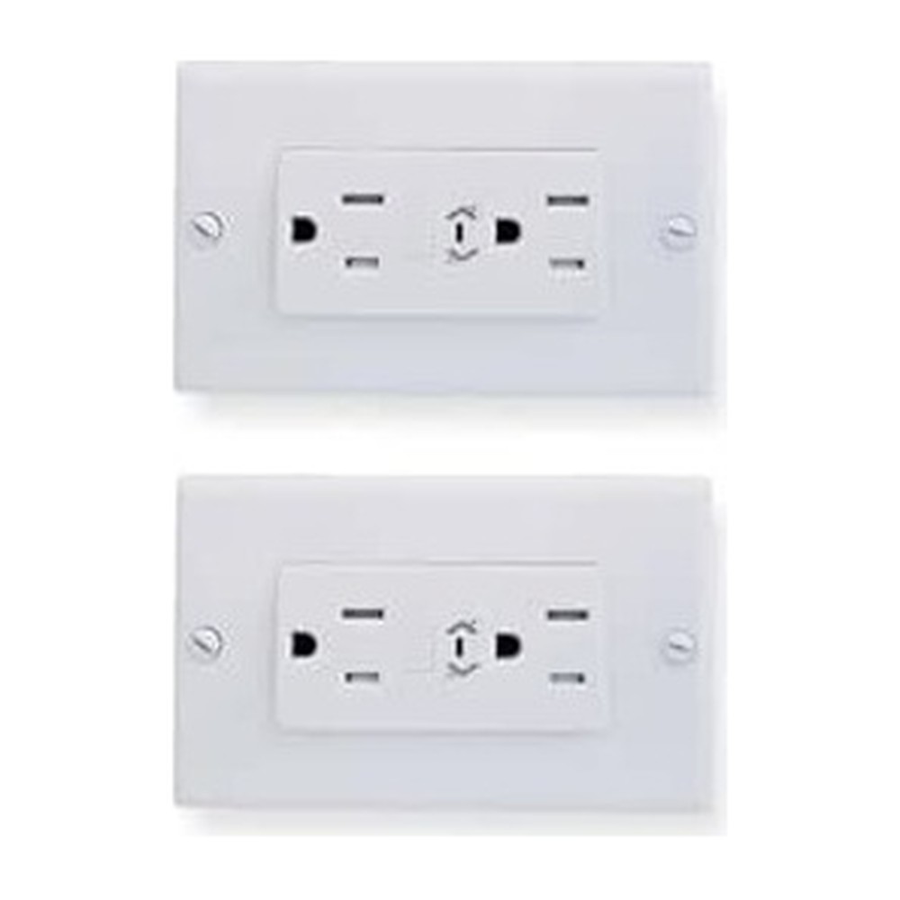 Face Plate QPCOM QP-317H2WH 2 puertos