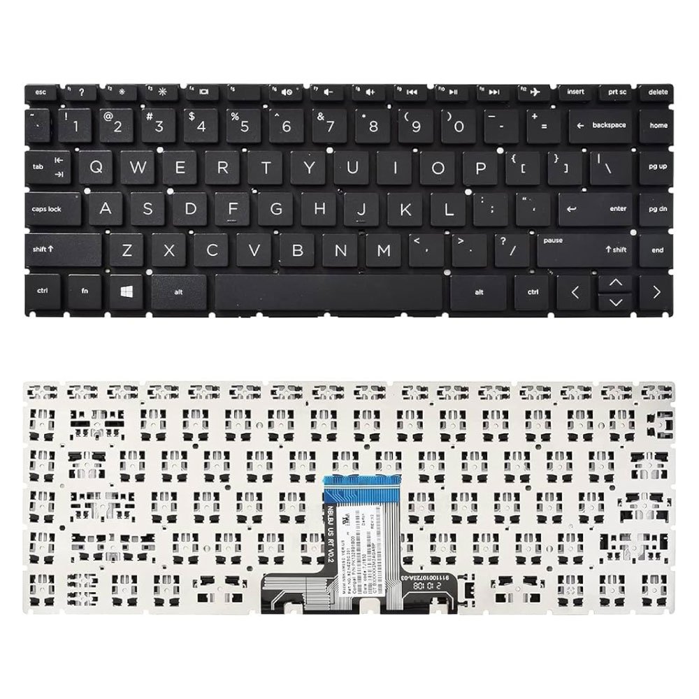 Teclado para Laptop HP 14-ck0011la Black