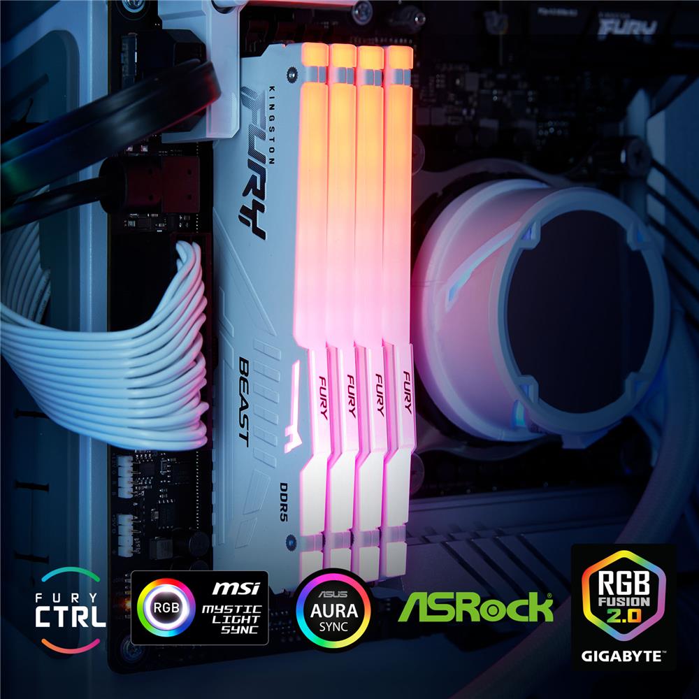 Memoria de PC DIMM KINGSTON Fury Beast Negro 16GB DDR5- 5600 CL40 288-PIN NON-ECC