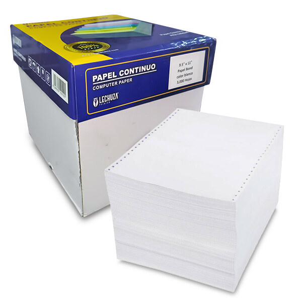 Caja de Papel Continuo HIGH TECH 9 1/2 x 11 3 Partes Troquelada 450P.