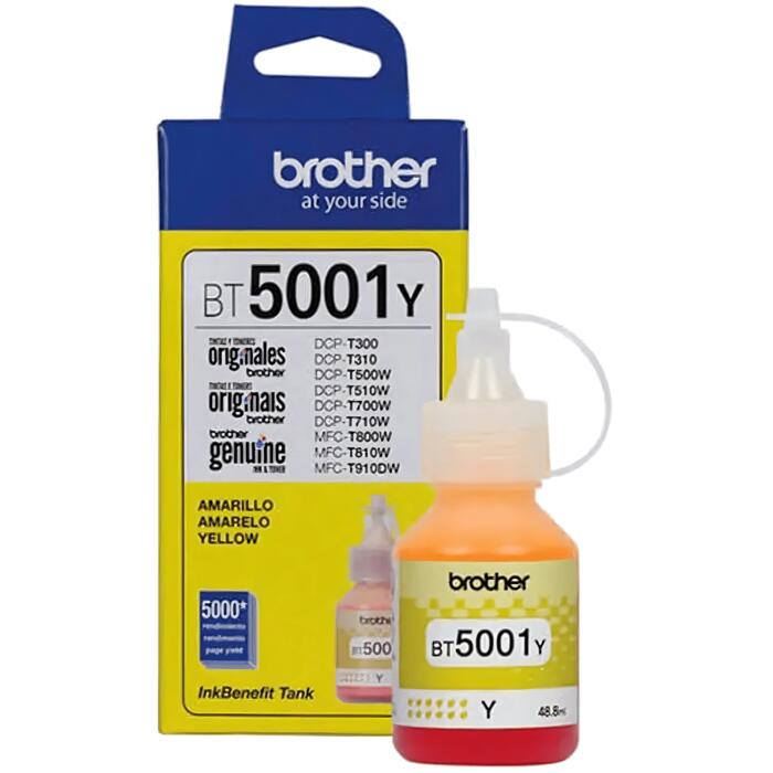 Tinta BROTHER BT5001Y  Yellow T310/T510W/T520W/T420W/T720DW