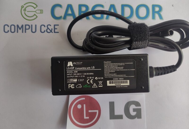 Cargador para Monitor 19V 2.3A 6.5*4.4mm Generico