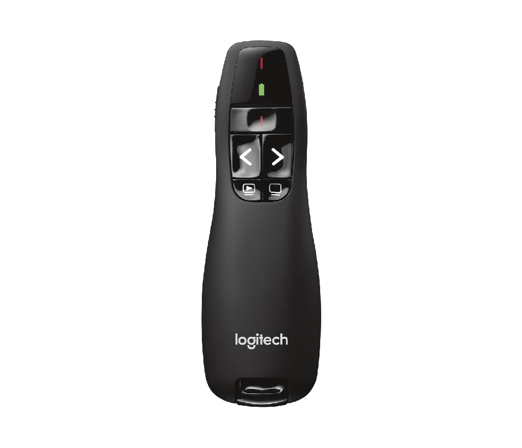 Puntero Laser LOGITECH R400 USB Plug and play luz roja Radio 15 metros