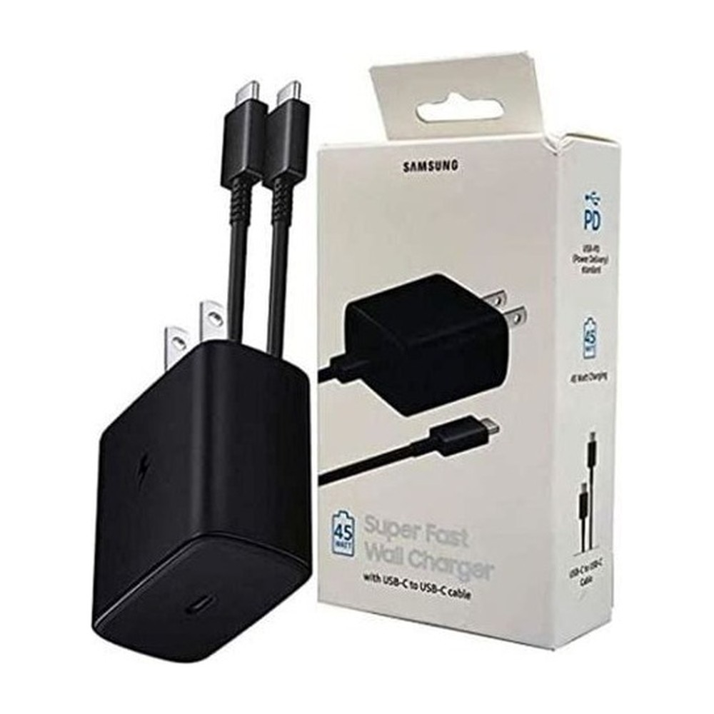 CARGADOR DE PARED SAMSUNG EP-T4511XBE 45W USB-C NEGRO-CABLE