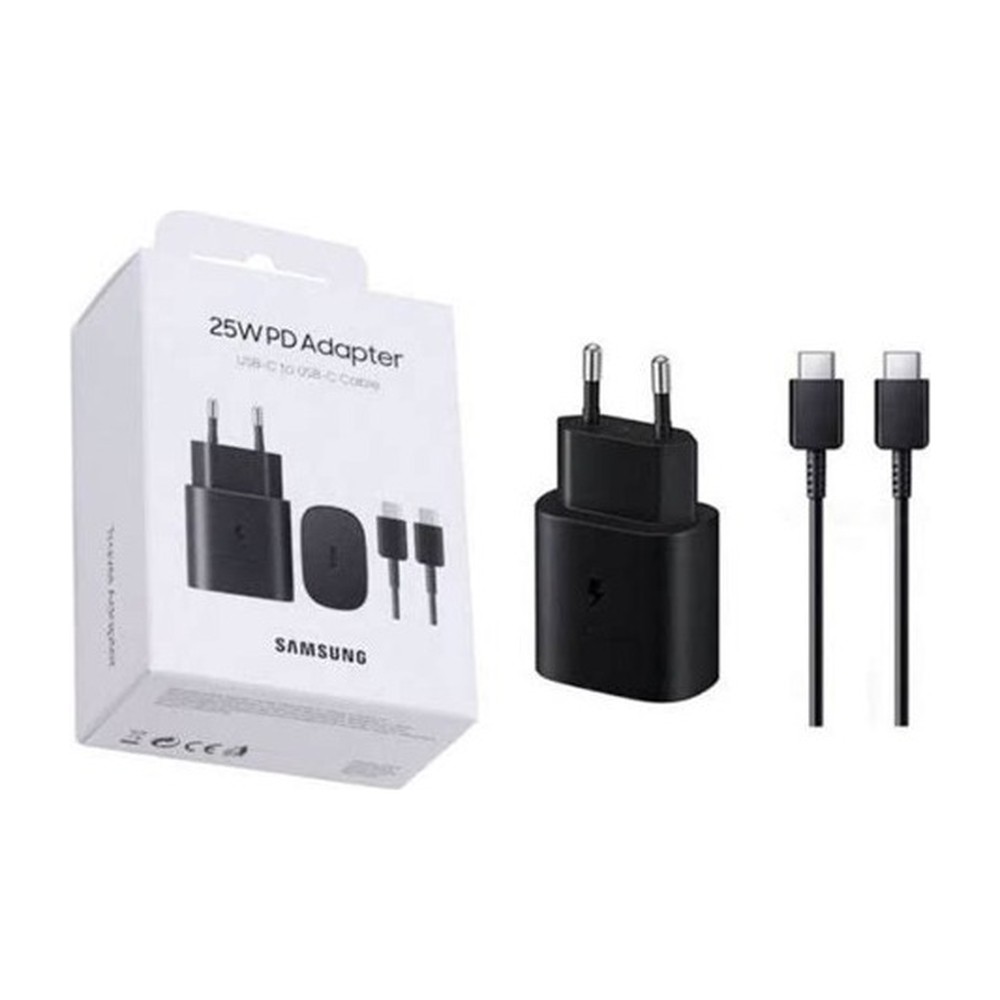 CARGADOR DE PARED SAMSUNG TA-800 CARGA RAPIDA 25W USB-C NEGRO