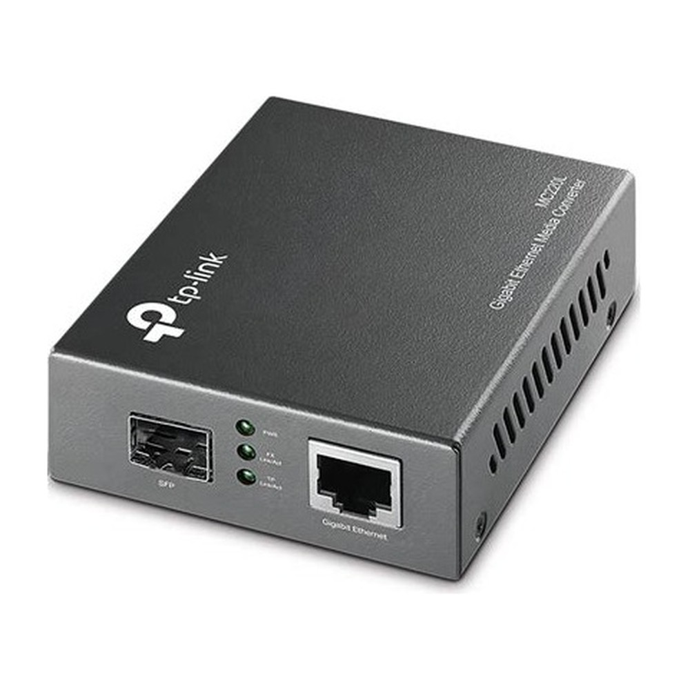 CONVERTIDOR TP-LINK MC200CM Gigabit Mult-Mode 110-100-1000Mbps RJ45 Port Ext. Fiber hasta 0.55Km