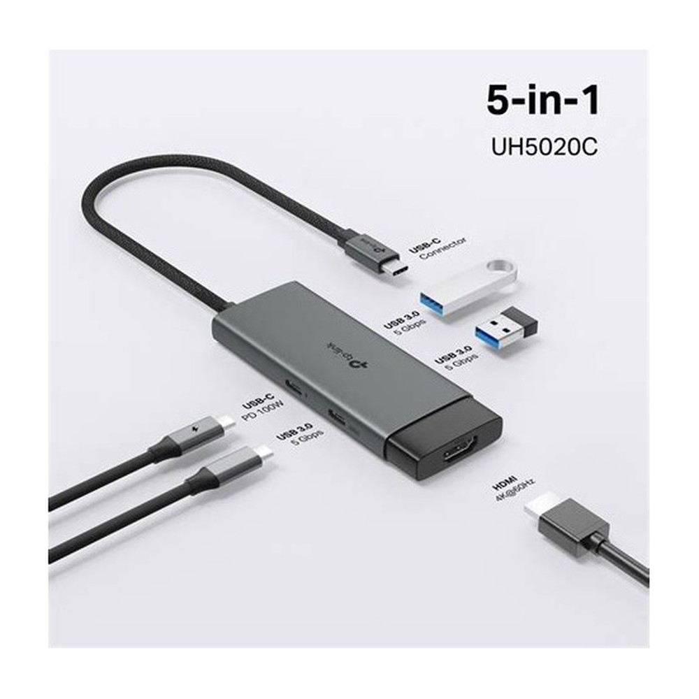 HUB TP-Link USB Tipo-C 6 in 1 Ultra HD Gigabit Carga-Rapida 100W transferencia Datos 5Gbps Plug-Play
