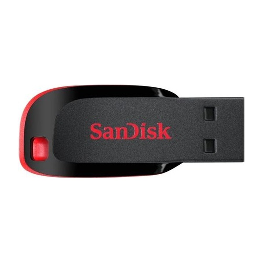 FLASH MEMORY SANDISK 16GB Cruzer Blade USB-A 2.0 Black-Red