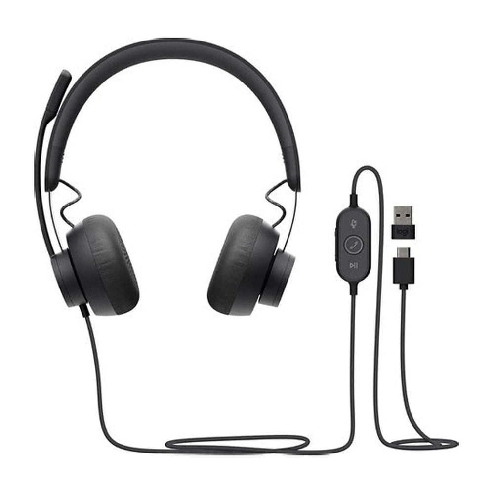 AUDIFONO LOGITECH Zone WIRED WITH Noise Cancelling Grafito