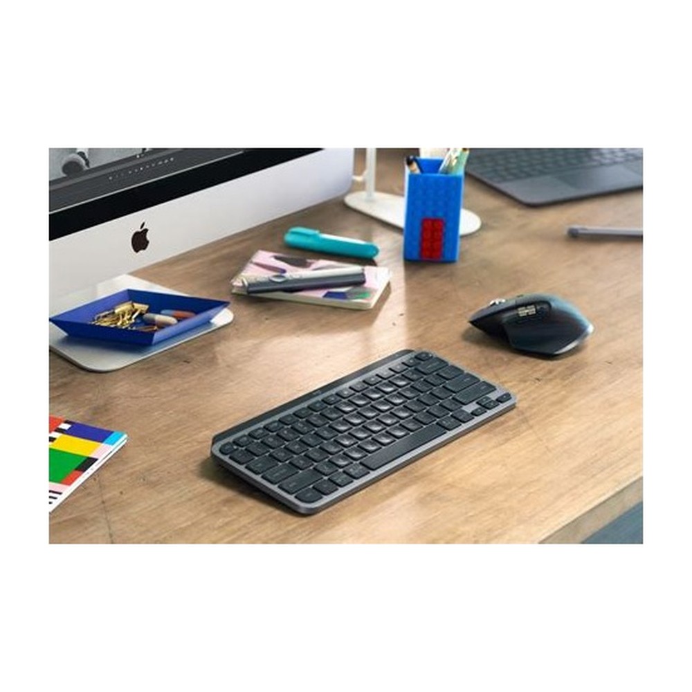 TECLADO LOGITECH MX KEYS MINI INALAMBRICO RF WIRELESS/BLUETOOTH ROSA