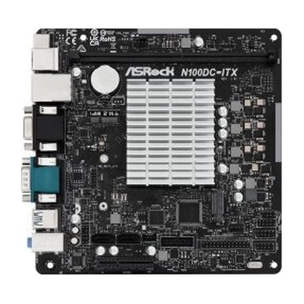 MBO ASROCK N100DC-ITX - Intel Quad-Core N100 DDR4-2-SATA3 Supports Intel Turbo Boost Mini-ITX