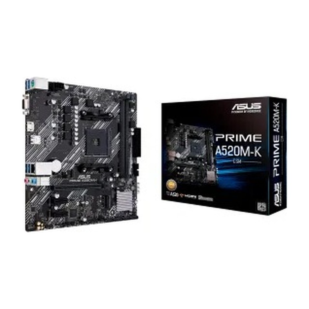 MBO ASUS PRIME A520M-K AM4 RYZEN 2DA. 2XDDR4 HDMI DP 12USB 4PCIE MATX