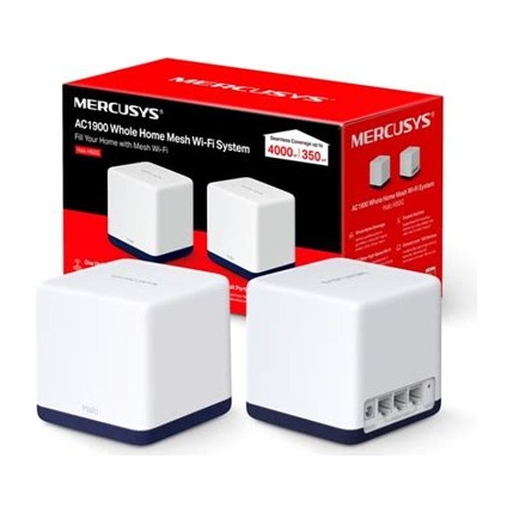 Halo Mercusys Wifi 5 Mesh AC1300 Dual Band hasta 1300Mpbs 5Ghz 2P Ethernet Gigabit 3Pack