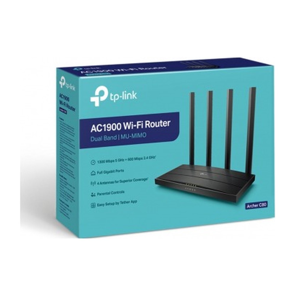 ROUTER INALAMBRICO MU-MIMO AC1900 ARCHER C80