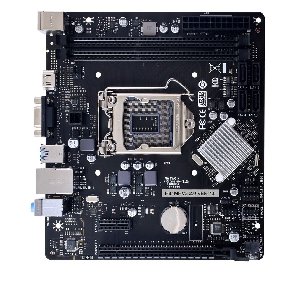 Mainboard BIOSTAR H81 MHV3 LGA1150 4TA Generacion