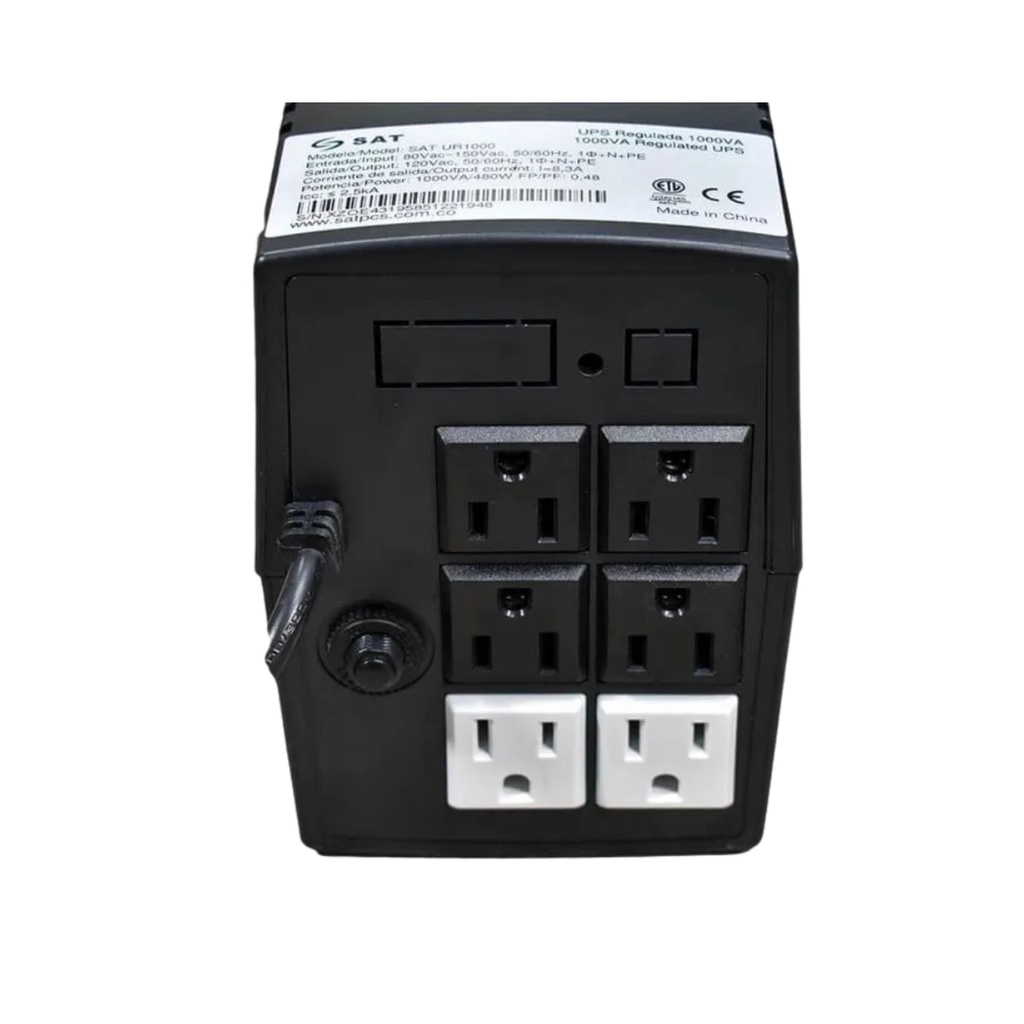 UPS SAT Interactivo SATUR750 750VA 360W 4 tomas