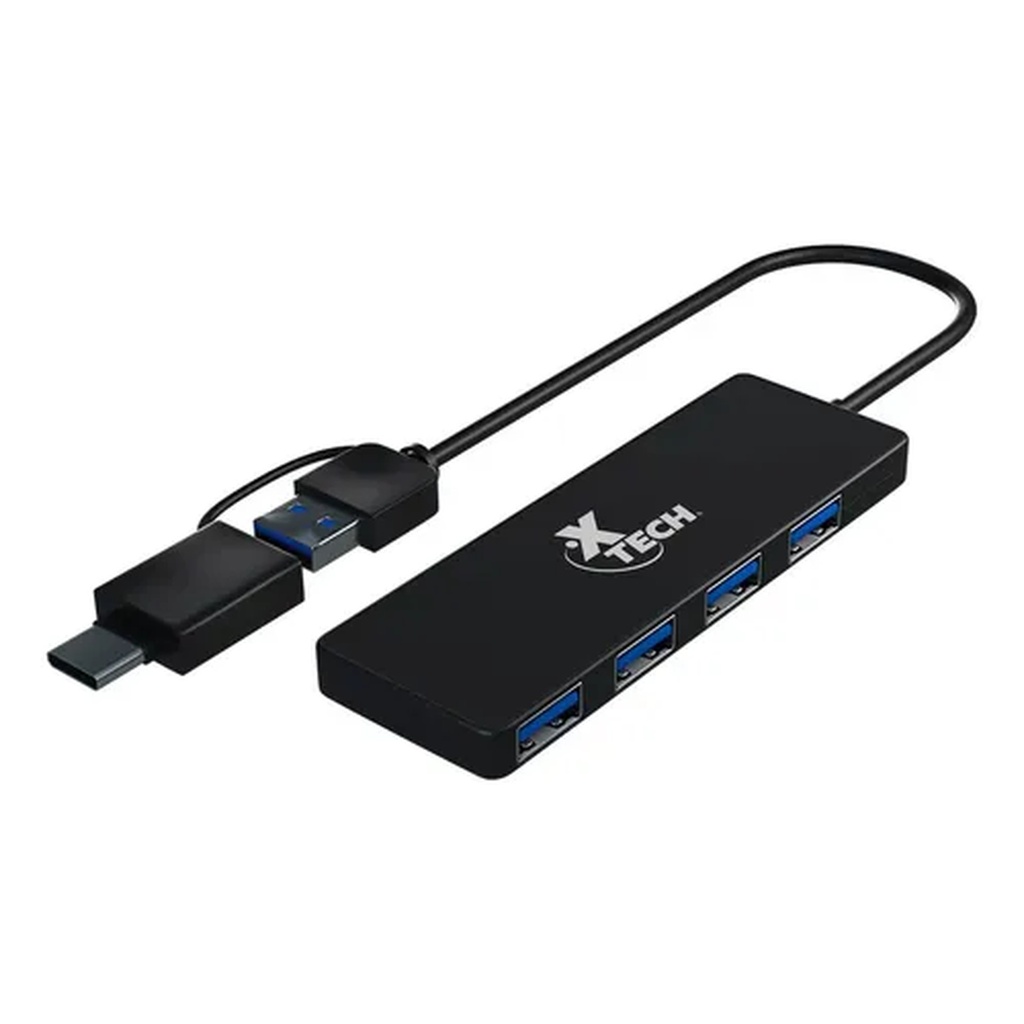 Hub Xtech 4 puertos USB 3.0 XTC390 5Gbps 