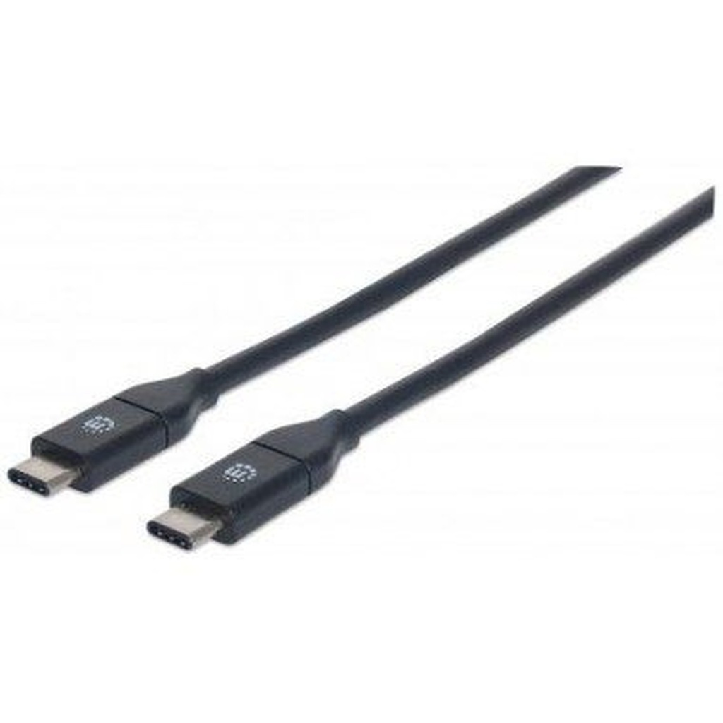 Cable Manhattan USB 2.0 tipo A macho a tipo A macho 0.50 cm. negro