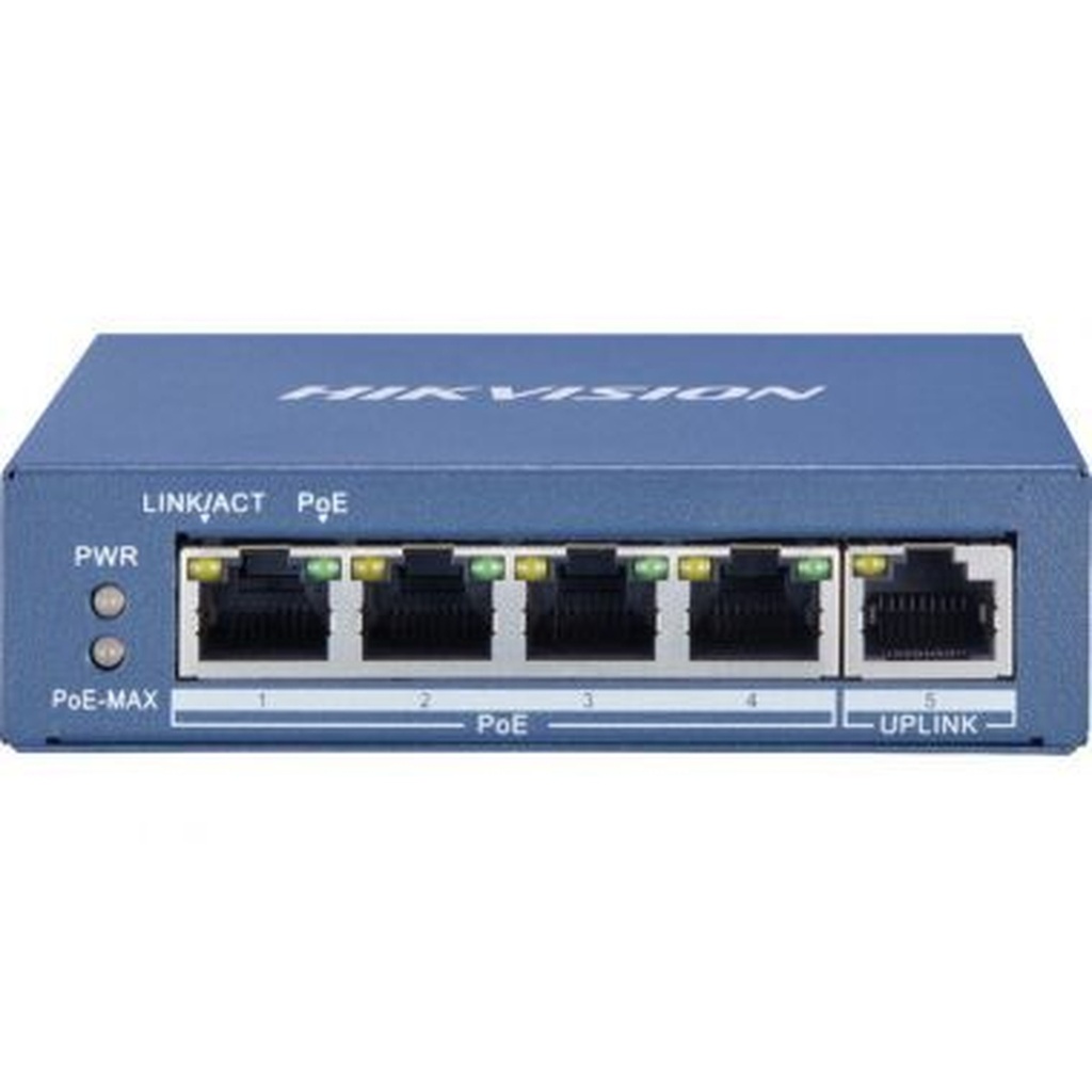 Switch Hikvision 4 puertos Gigabit Poe