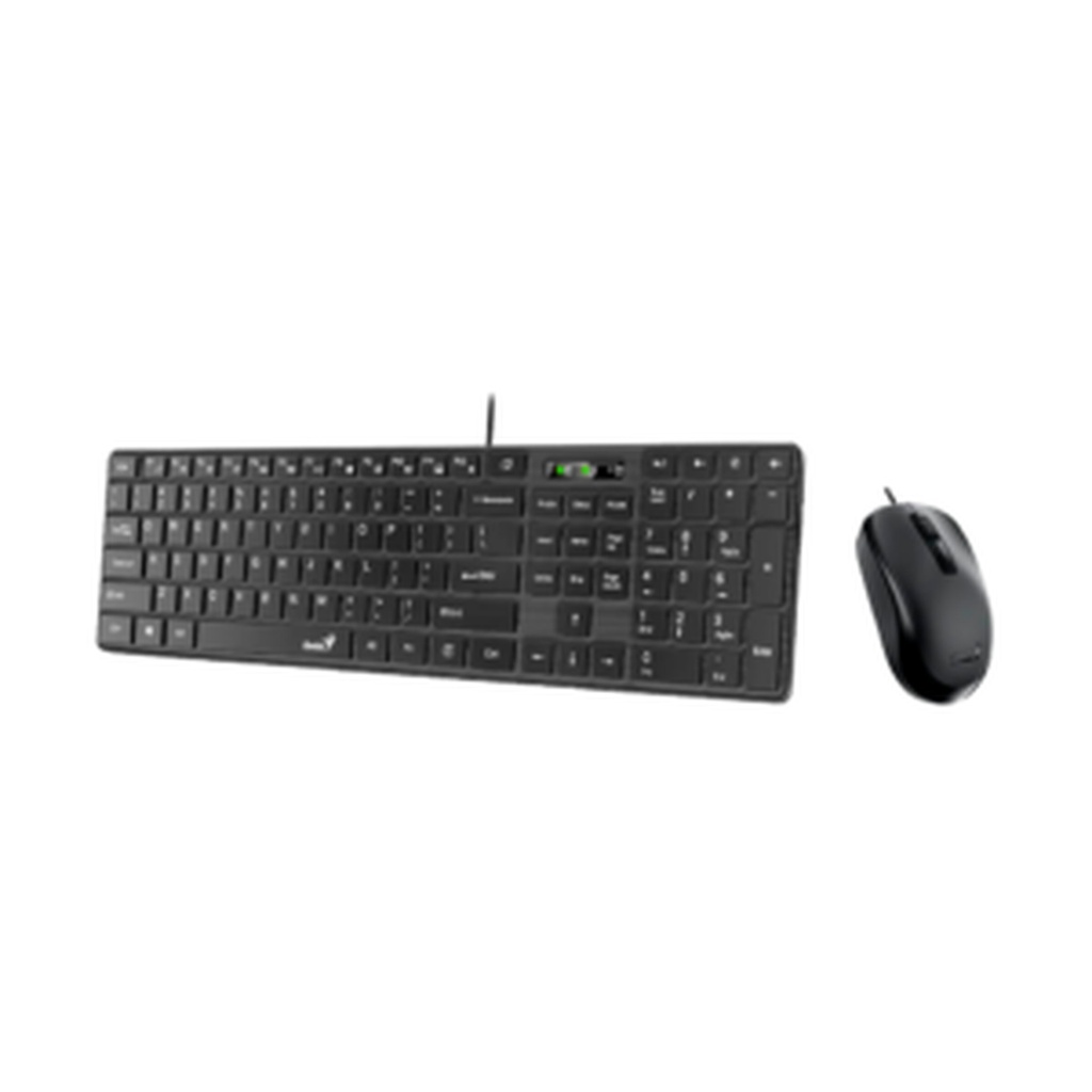Teclado + Mouse Genius KM-8216S AI Copilot OPT. Wireless Silence USB 2.4Hz Black SP