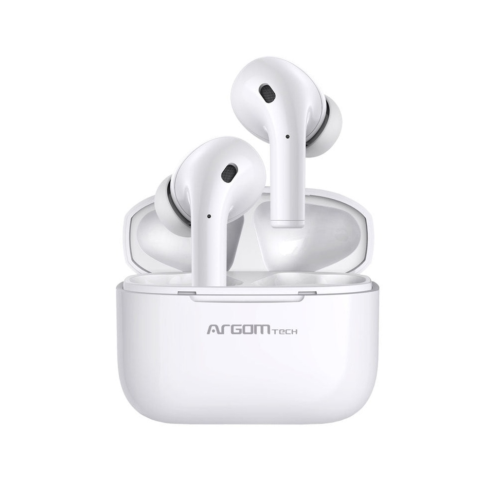 Audifono Argon ARG-HS-5072 Bluetooth Skeipods E72 Cancelacion de Ruido Blue-White