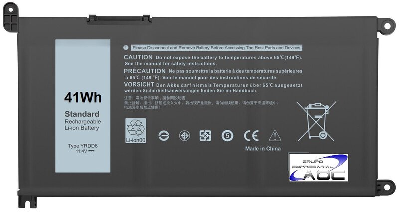 Bateria DELL YRDD6 3S1P 41wh 11.4V 36000mAh